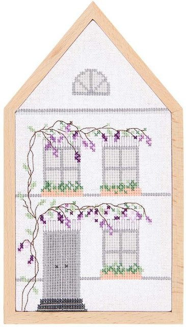 Rico Design Stickpackung Sommerhaus aus Baumwolle, B/H: 22,5 x 12,0 cm - Bild 1