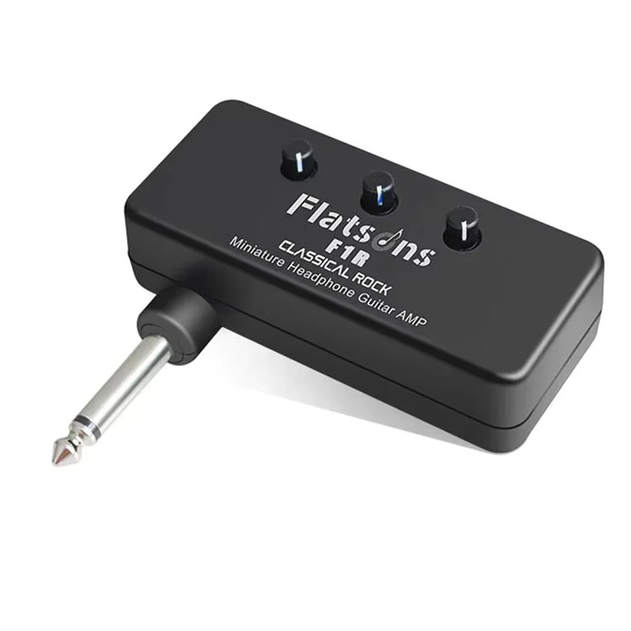 IRIN F1R Mini-Kopfhörer-Gitarren- und Bassverstärker in Schwarz mit 3,5 mm Jack AUX-Eingang für E-Gitarre, Bass und Akustik-Gitarre - Bild 2