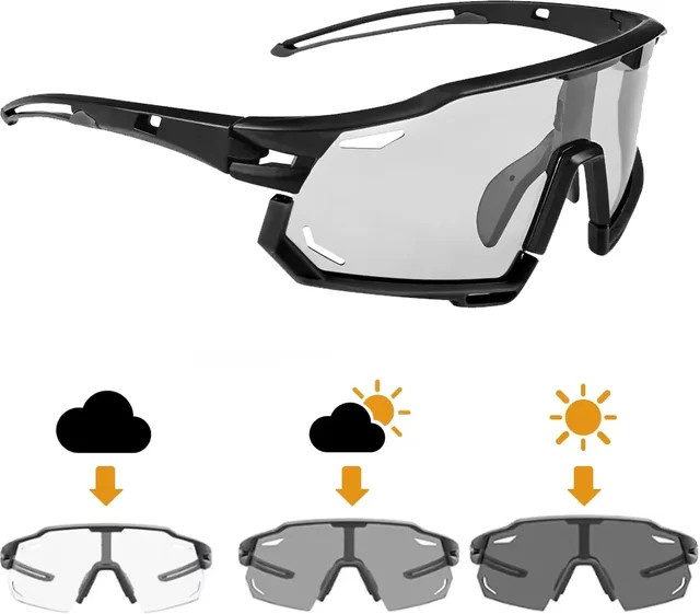 X-TIGER Sportsonnenbrille, Vollrand, Kunststoff, black, Herren - Bild 1