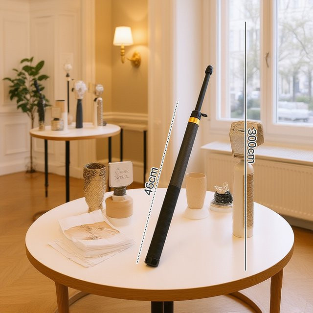 3M Carbon Fiber Invisible Extended Edition Selfie Stick für Insta360 Action Kamera in Schwarz - Bild 1