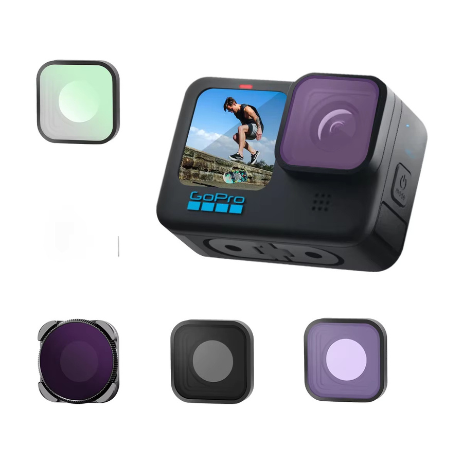 Mecoright Filterset für GoPro Hero 9 10 11 Action-Kamera mit UV CPL ND8/64/1000 NDPL Polarisator und Tauchlinsen Zubehör - Bild 4