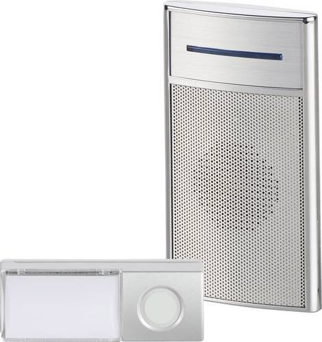 Heidemann Funkgong Komplett-Set mit Blitzlicht und Namensschild 70845 HX Speaker in Rot und Silber - Bild 1