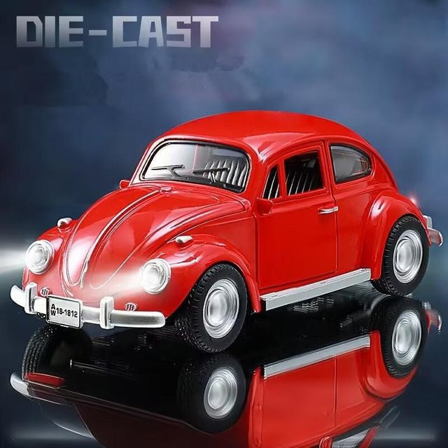 Linyi toy car Käfer Legierung Auto Modell, 1:18, Metall, mit Licht und Ton, ab 18 Jahre - Bild 1