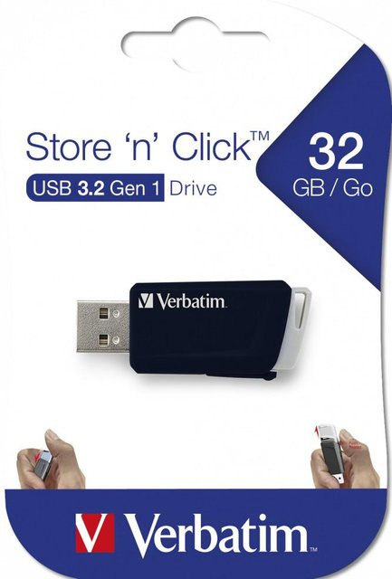 Store 'n' Click USB-Stick USB 3.2 Gen 1 mit 32 GB in Schwarz - Bild 1