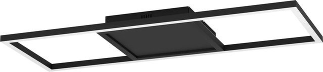 Eglo LED-Deckenleuchte Calagrano-Z Schwarz, dimmbar mit RGBW-Funktion und Fernbedienung, B/T/H: 64 x 24 x 4,5 cm - Bild 1