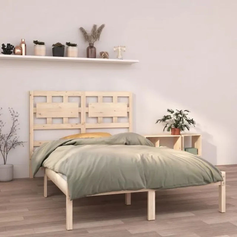 Massivholzbett Vidaxl aus Kiefer in Braun, B/T/H: 120 x 200 x 100 cm - Bild 1