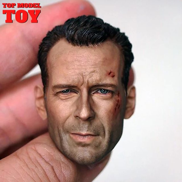 MAK Bruce Willis Kopf, Actionfigur Zubehör, Maßstab 1/6, beschädigte Version - Bild 1