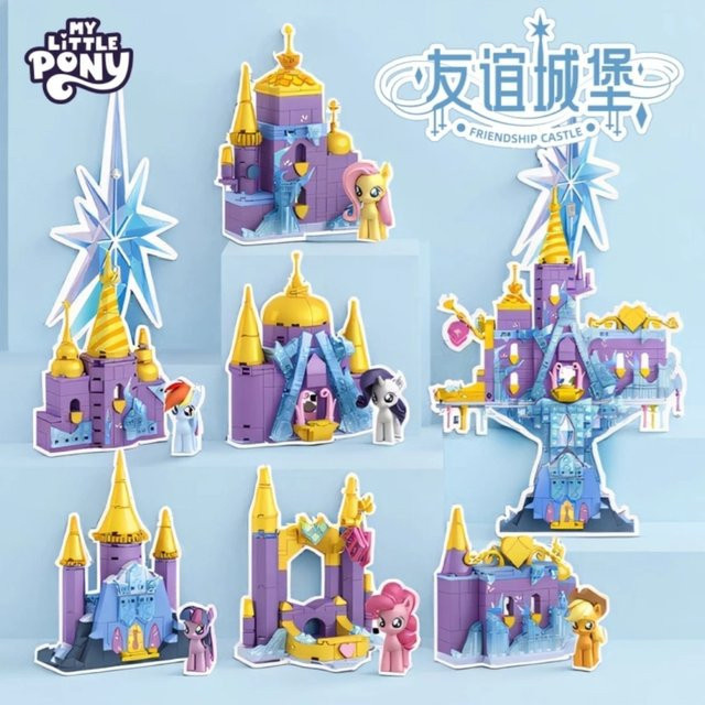 DINOSAW My Little Pony Twilight Sparkle Freundschaftsschloss Baustein-Set aus Kunststoff, Mehrfarbig - Bild 1