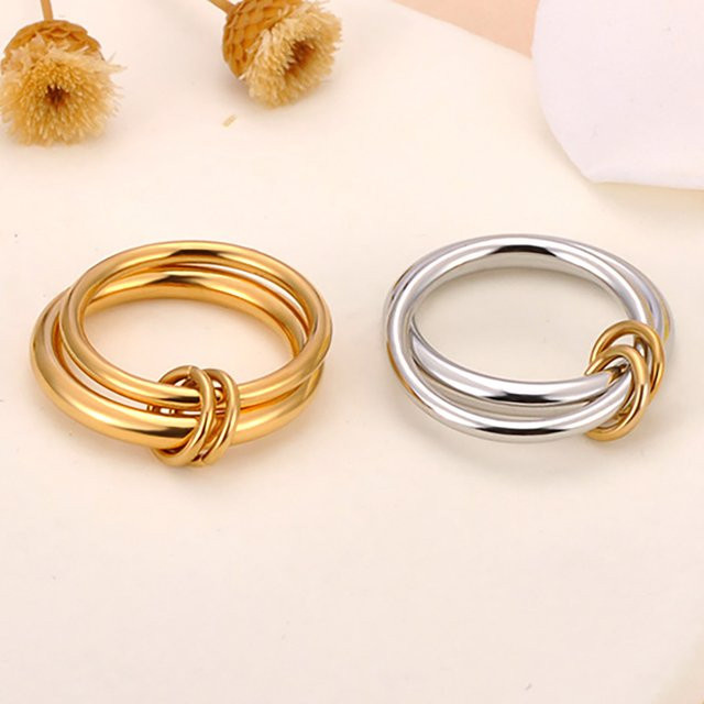 JeeMango Ring, Edelstahl, Gold, Damen - Bild 1