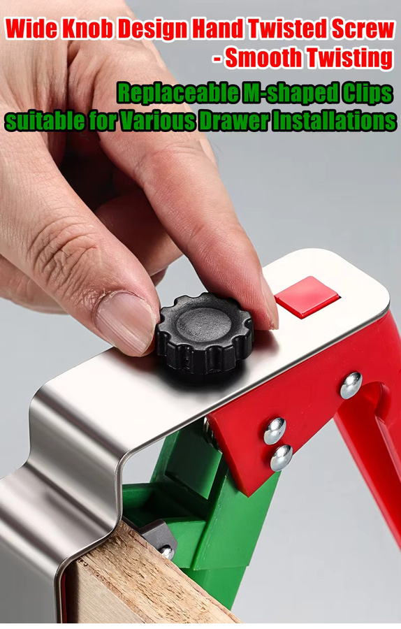 NIUXIANG Montageclip für Schubladenfrontplatten als verstellbare Rahmenklemme in Multicolor - Bild 4