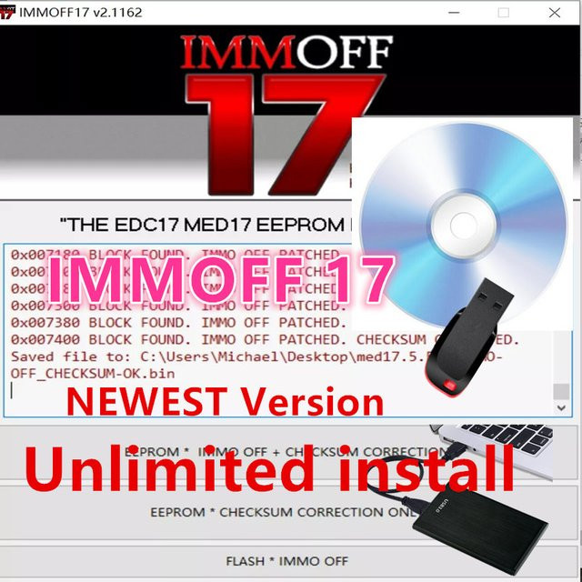 NEUROTUNING IMMOFF17 Software EDC17 mit Keygen zur Immo Off ECU-Programmierung inklusive Installations-Videoguide - Bild 1