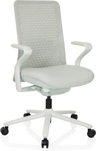 hjh OFFICE High End Bürostuhl VERVIO mit Armlehnen aus Stoff und Netzstoff - Bild 1