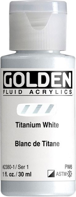 Golden Fluid Acrylfarbe Titanweiß von Golden Acrylics - Bild 1