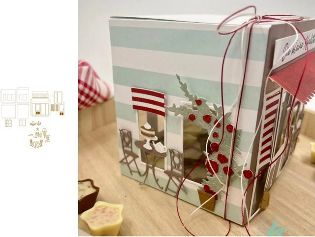 Ziyu DIY Scrapbook Set mit Stanzformen und Stempeln für Haus und Eltern-Kind Dekorationen in Multicolour - Bild 1