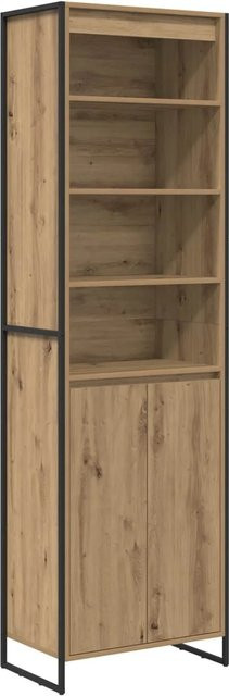 vidaXL Set 2 Hohe Schränke Eiche Braun B: 60 cm, T: 36 cm, H: 200 cm - Bild 1