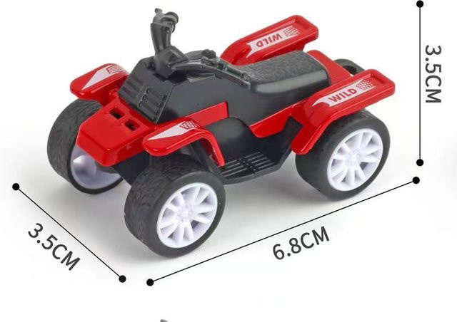 Linyi toy car Strandmotorrad Modell, 1:64, Metall, ab 3 Jahre - Bild 1