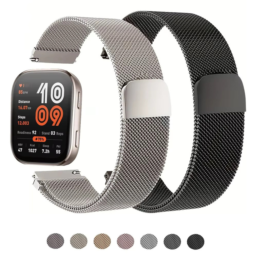 PEO Uhrenarmband Edelstahl, Milanaise, Unisex - Bild 2