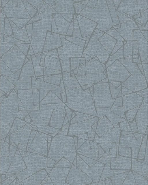 Marburg Vliestapete Grafisch Geometrie in Grau-Silber, moderne Non-Woven Tapete, Breite: 0,53 m, Länge: 10,05 m - Bild 1