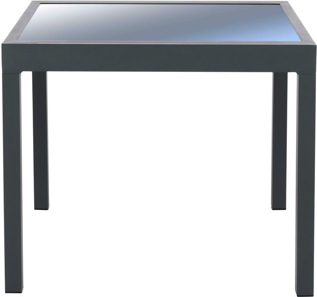 HOME DELUXE Gartentisch VERANO aus Aluminium und Sicherheitsglas in Anthrazit, erweiterbar, B/T/H: 260 x 90 x 75 cm - Bild 1