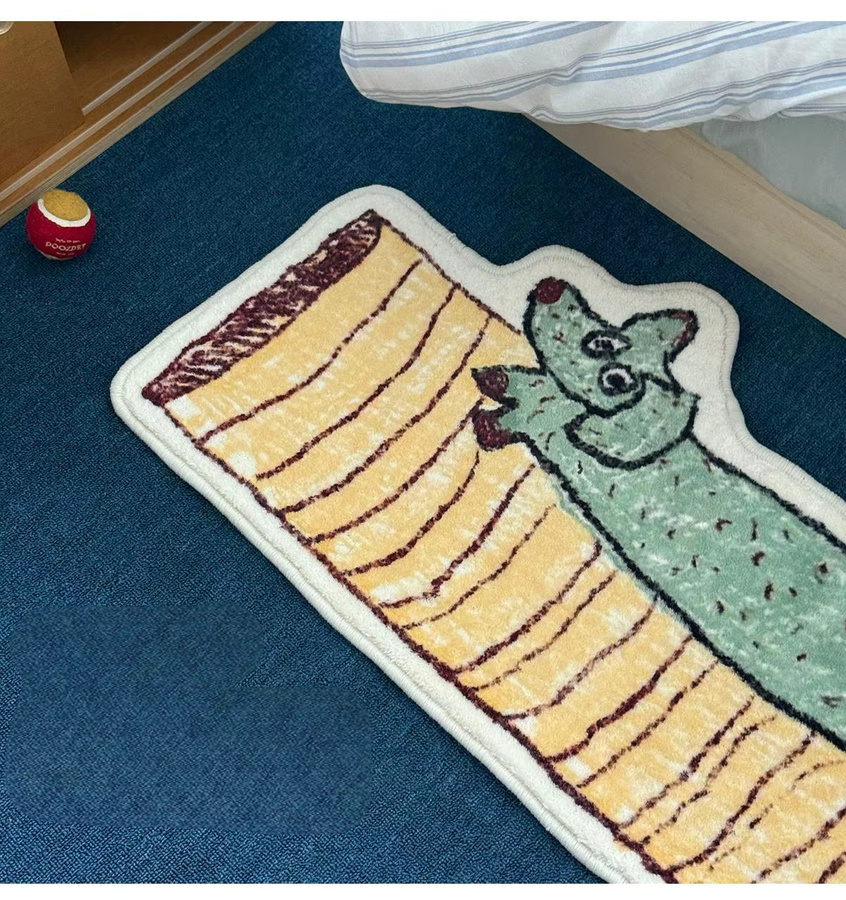 VIKAMA Haustier-Schoßhundteppich in Mehrfarbig, weicher Teppich für Kinderzimmer und Schlafzimmer - Bild 2