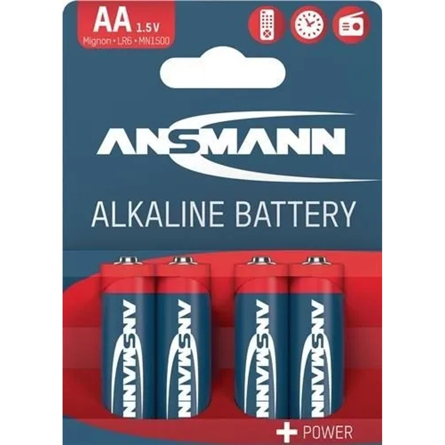 Ansmann Red-Line Mignon AA Alkaline-Batterien 1,5V mit 2800 mAh, 4 Stück, Rot - Bild 4