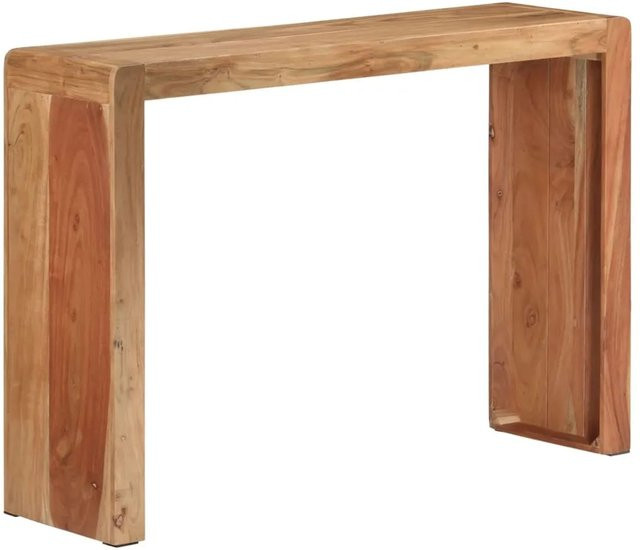 vidaXL Konsolentisch aus Massivholz Akazie in Braun, B/T/H: 110 x 30 x 76 cm - Bild 1