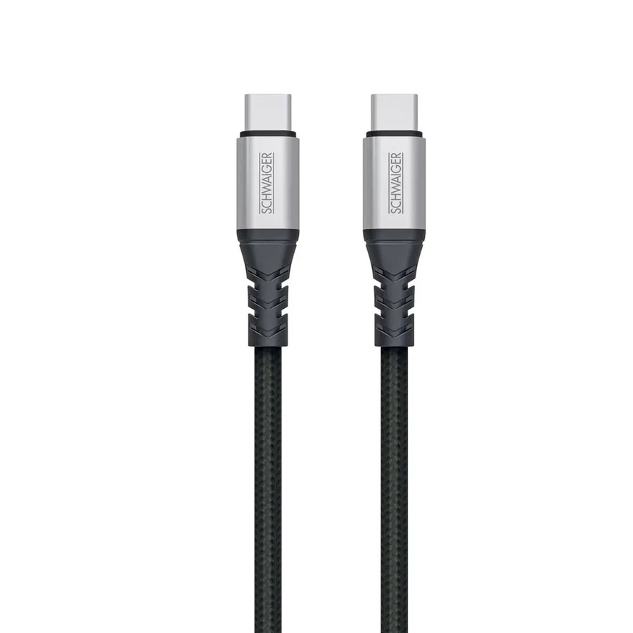 Schwaiger USB-C Sync und Ladekabel Schwarz 1,2 m - Bild 2