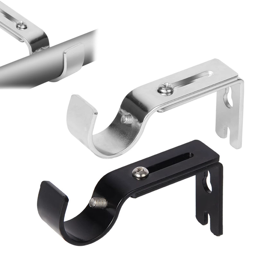 2er-Set Universal Vorhangstange aus Eisen in Silber, einstellbare Länge 8,8-11,5 cm, Römische Vorhangstange für dein Zuhause - Bild 5