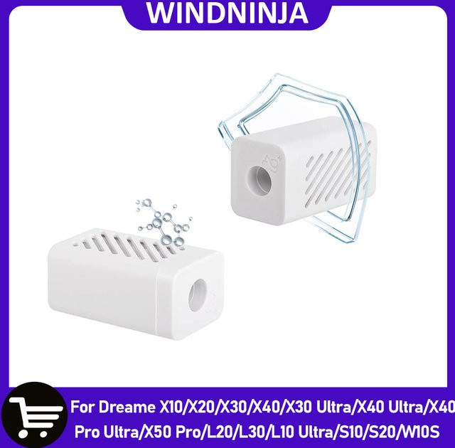 Dreame Ag+Silver Ion Modul Wassertank zur Geruchsterilisation für X10, X20, X30, X40, X40 Ultra, L20, L30, L10 Ultra, S10, S20 und W10S Roboter, Weiß - Bild 1