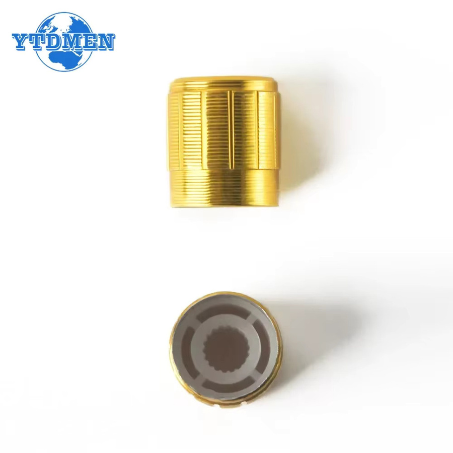 YTDMEN Aluminiumlegierung Potentiometer Knopfkappe für WH148 Drehschalter und Lautstärkeregler, Durchmesser: 15 x 17 mm, Farben: Gold, Silber, Schwarz, Multicolour - Bild 2