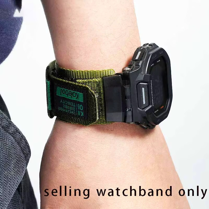 Uhrenarmband Nylon-Canvas, Schwarz, Unisex - Bild 4