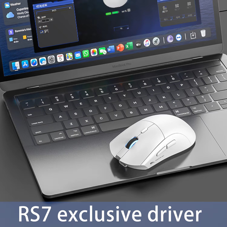 SMAILWOLF RS7 Bluetooth Kabellose Gaming-Maus mit drei Modi und PAW3311 Sensor für Laptop und PC in Schwarz oder Weiß - Bild 2