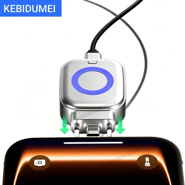 KEBIDUMEI 140W Schnellladekabel mit automatischer Abschaltung und Überladeschutz in Silber - Bild 1
