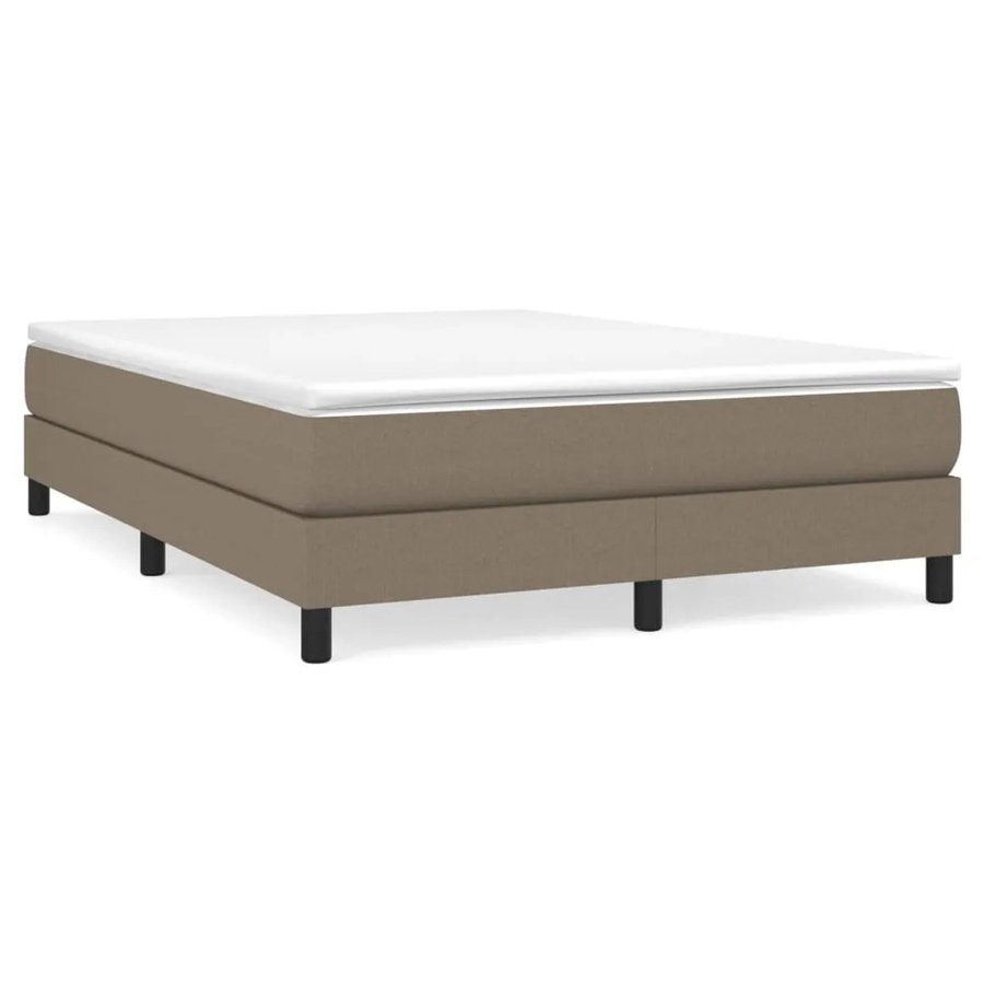 vidaXL Boxspringbett in Taupe mit Stoffbezug, B/T/H: 140 x 190 x 25 cm - Bild 2