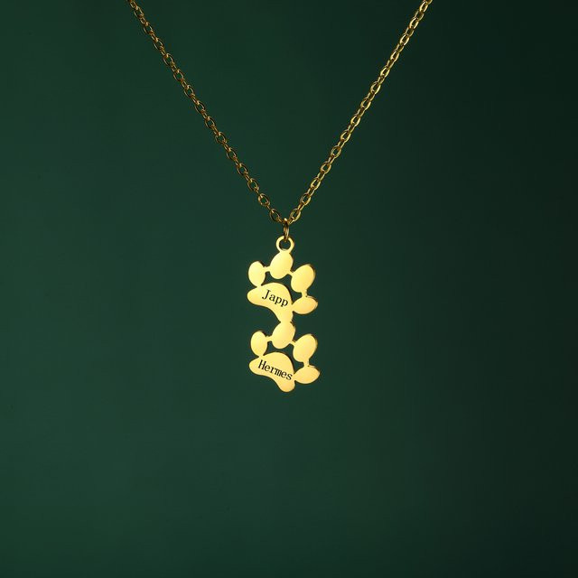 Lemegeton Halskette Edelstahl, Gold, Kinder, Frauen - Bild 1
