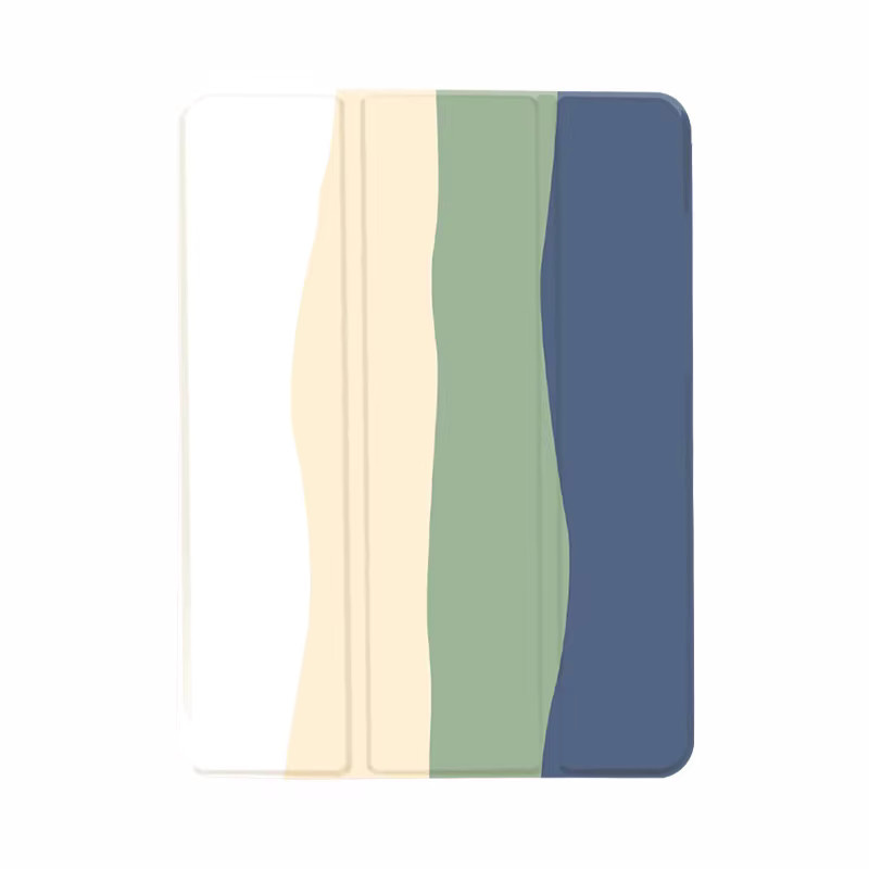 Tablet-Hülle mit mehrfarbigen Wellenmustern für iPad Pro 10/11 Zoll und iPad Air (3., 4., 5. Generation) in Transparent/Multicolour - Bild 3