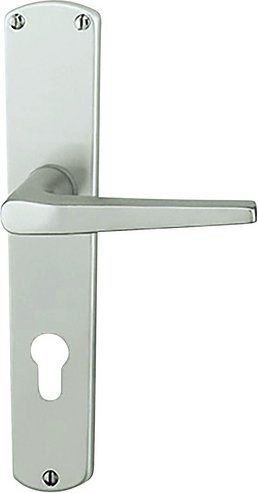 ALPERTEC Langschild-Garnitur Phil aus Aluminium in Silber matt - Bild 1
