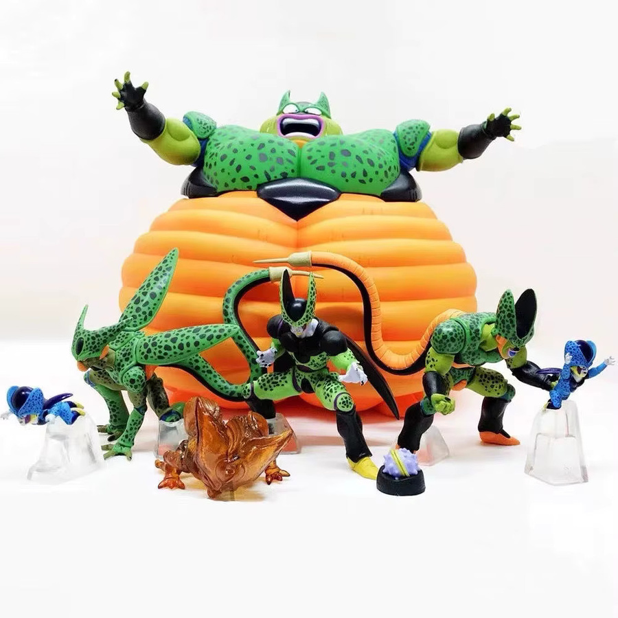 Bandai Dragon Ball Z Cell Familie Figuren, 7-teiliges Set, Actionfiguren - Bild 3