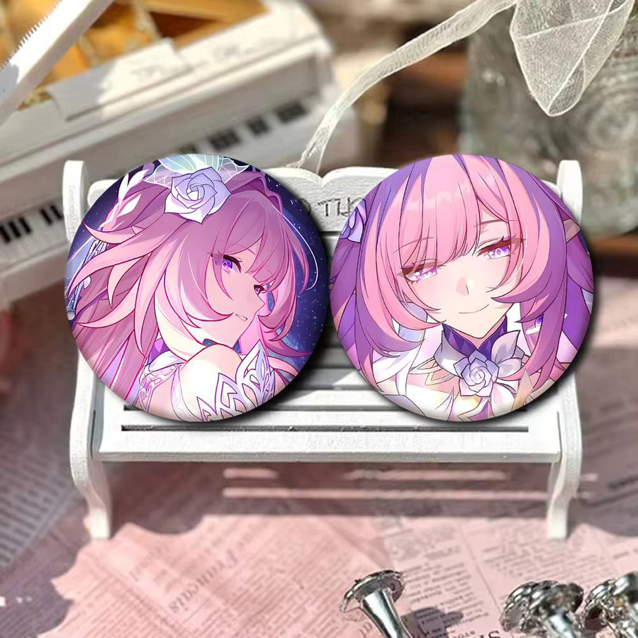 Broschen Anime Honkai Star Rail Cyrene, Emaille Pins, Runde - Bild 3