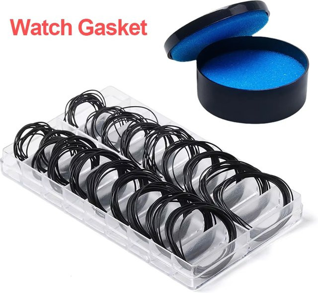 HQstrap Uhrengehäuse Gummi O-Ring, Schwarz, Unisex - Bild 1