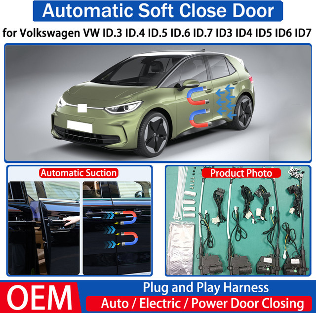 ZJCGO Automatisches Soft-Close Tür-Kit für Volkswagen VW ID.3 ID.4 ID.5 ID.6 ID.7 Elektrisches Saug-System zum automatischen Schließen der Autotüren - Bild 1
