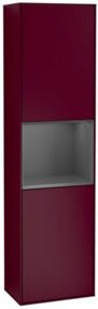 V&B Finion Hochschrank mit LED-Beleuchtung und Glastüren, Wandmontage, B/T/H: 41,8 x 15,0 x 151,6 cm - Bild 1