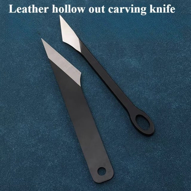 Professionelles Leder-Carving-Messer zum Polieren und Aushöhlen für DIY-Lederarbeiten aus Metall - Bild 1