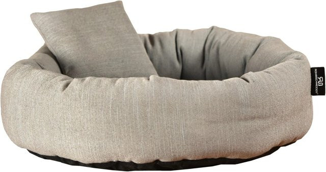 Kuschelinsel Rohrschneider Hundeschlafplatz aus recycelten PET-Flaschen in Grau, Durchmesser: 90 cm - Bild 2