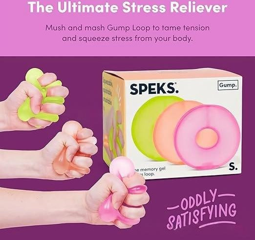 PASSY Gump Extra Großer Ring Gel Stressabbau Ball Rosa 1-teiliges Set - Bild 1
