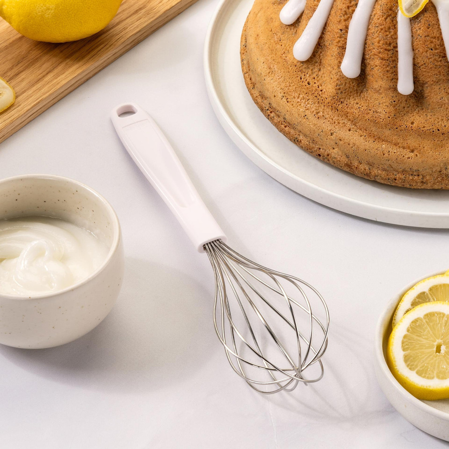 Zenker Schneebesen Pure Elegance aus Silikon und Edelstahl in Grau und Weiß, spülmaschinenfest - Bild 2