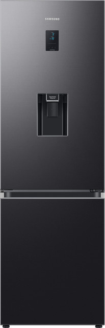 Samsung Kühl-Gefrierkombination mit Wasserspender in Schwarz, 185 cm Höhe, 341 l Volumen, No Frost+, SpaceMax™ mit AI Energy Mode, EEK: C - Bild 1