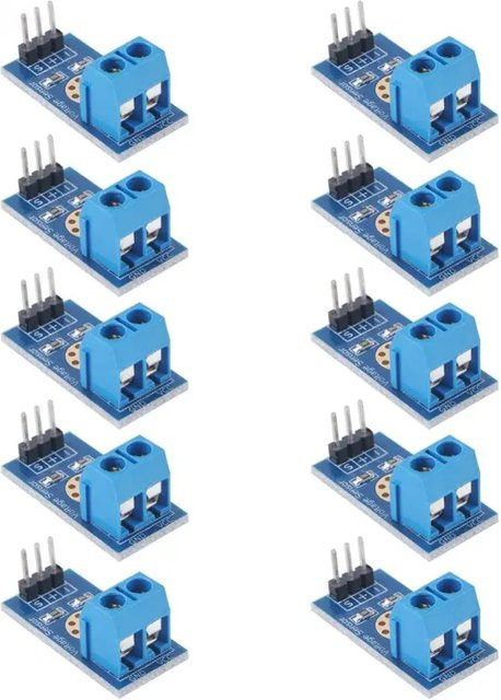 DIYmall Spannungserkennungssensormodul DC 0-25V Blau für Arduino - Bild 1
