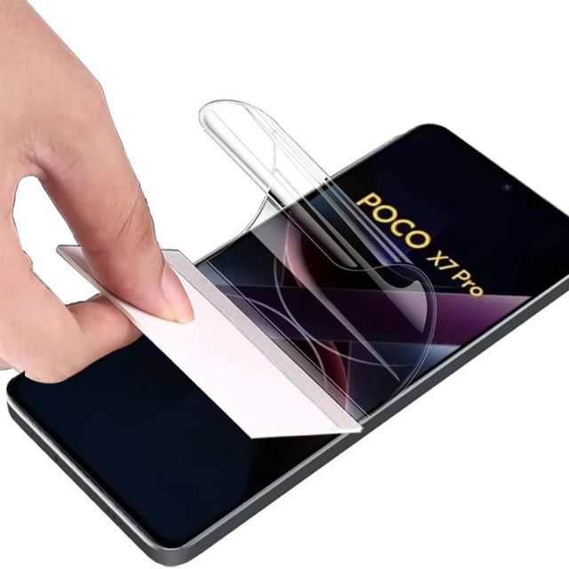 2 Stück High-Definition Hydrogel-Schutzfolien für Xiaomi Poco X7 Pro, X7, X6 Pro, X6, X5 Pro, X4 Pro und X3 NFC in Transparent - Bild 1