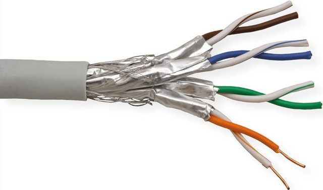 VALUE S/FTP Cat.7 Netzwerkkabel Ethernet/LAN Rohkabel Grau 100 m - Bild 1